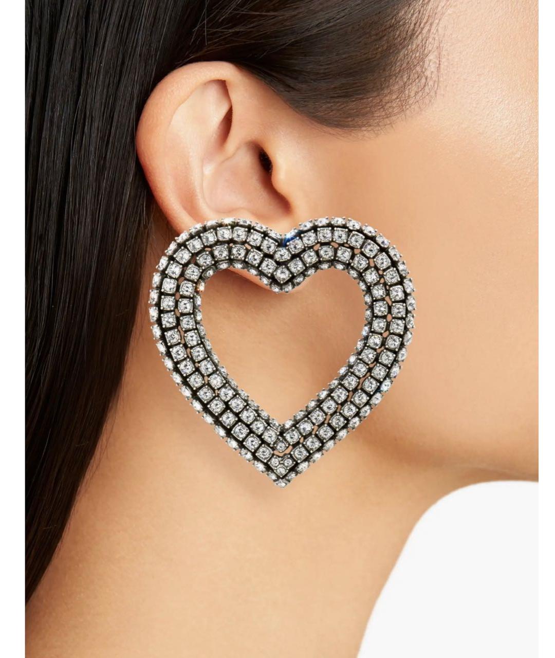 BALENCIAGA Серебряные латунные серьги, фото 4