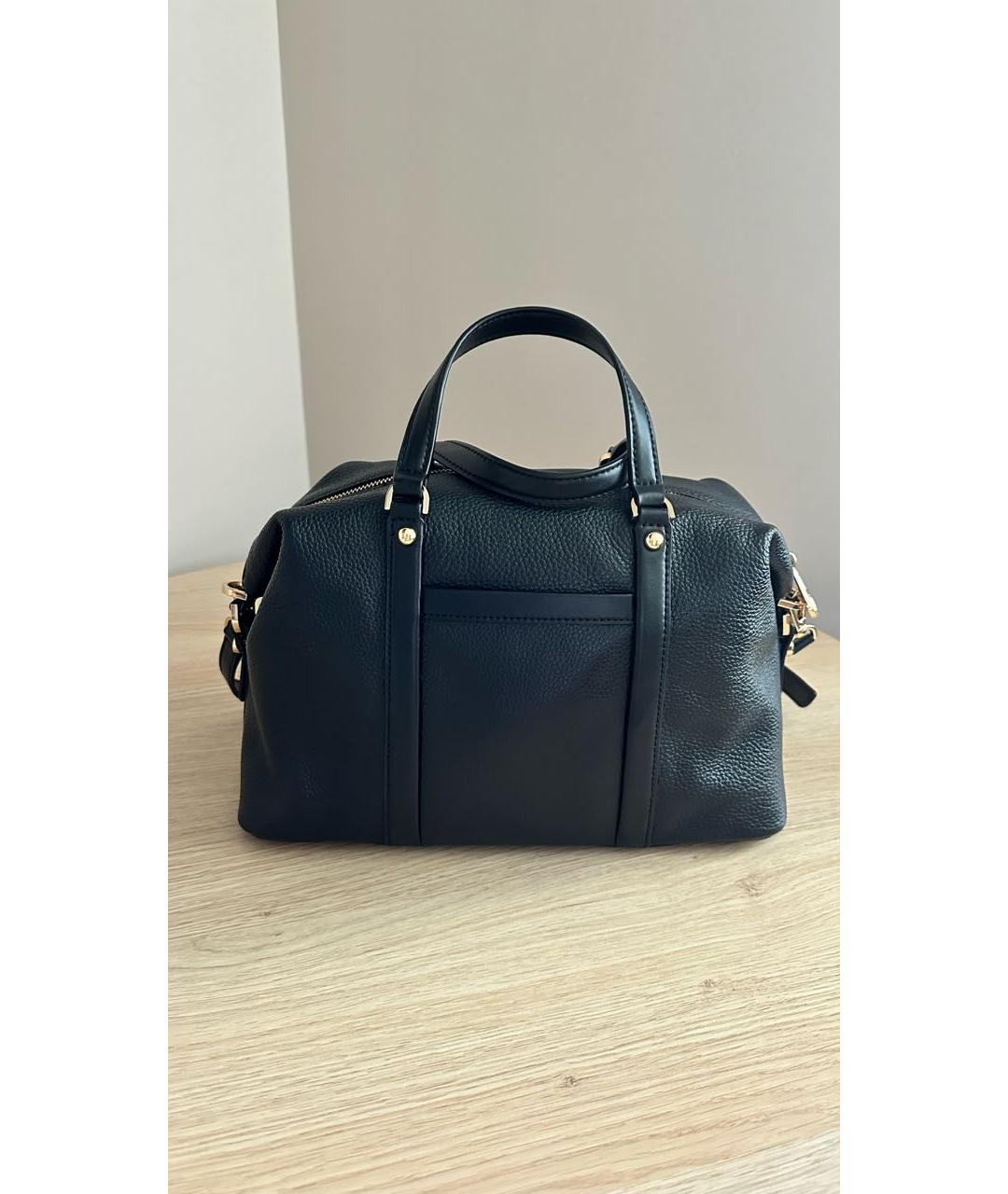 MICHAEL KORS Черная кожаная сумка с короткими ручками, фото 3