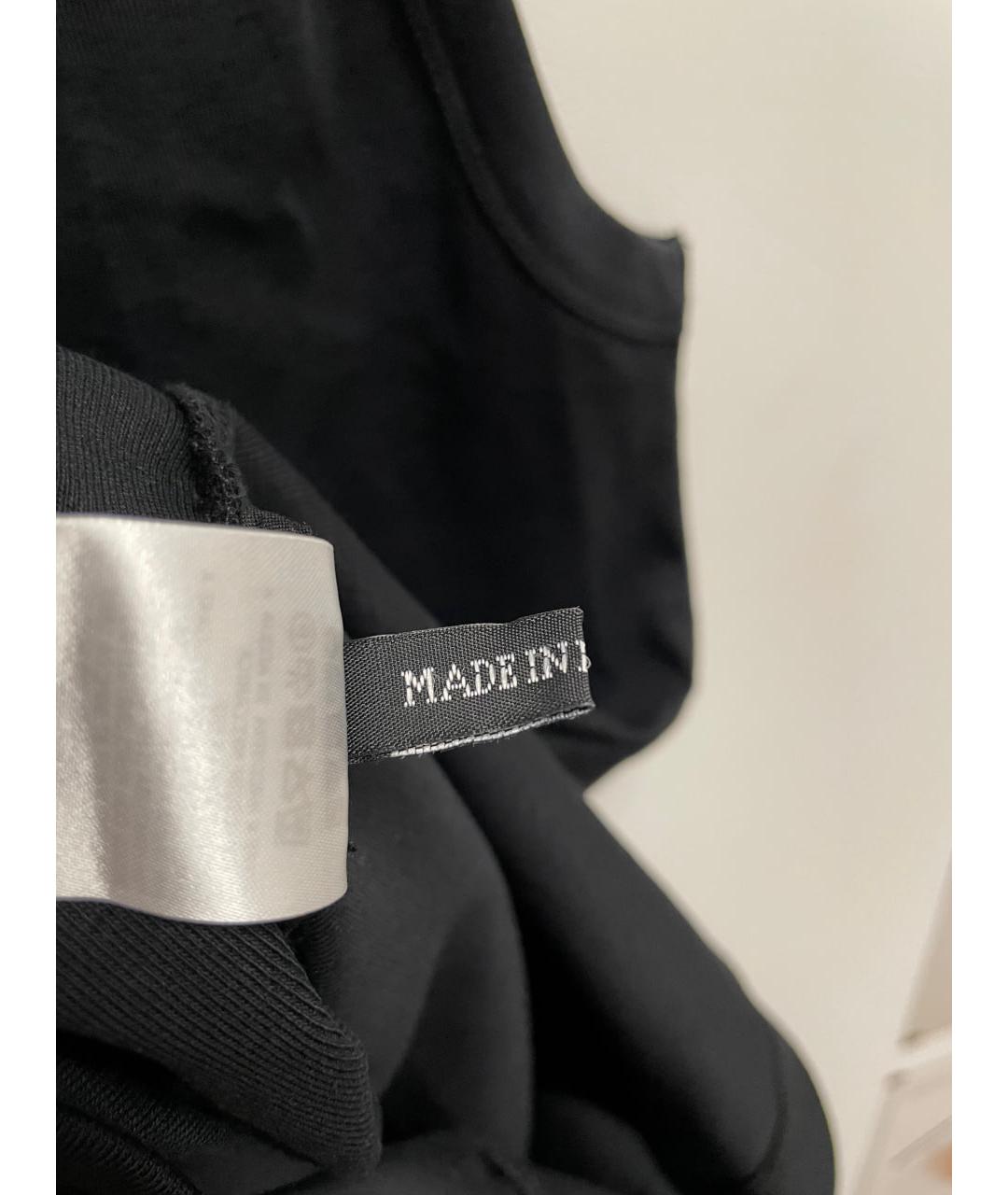 ANN DEMEULEMEESTER Черная хлопковая майка, фото 6