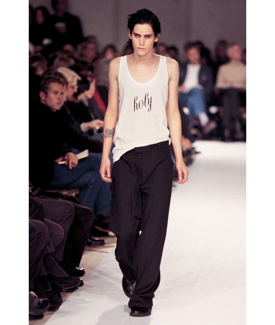 ANN DEMEULEMEESTER Черная хлопковая майка, фото 9