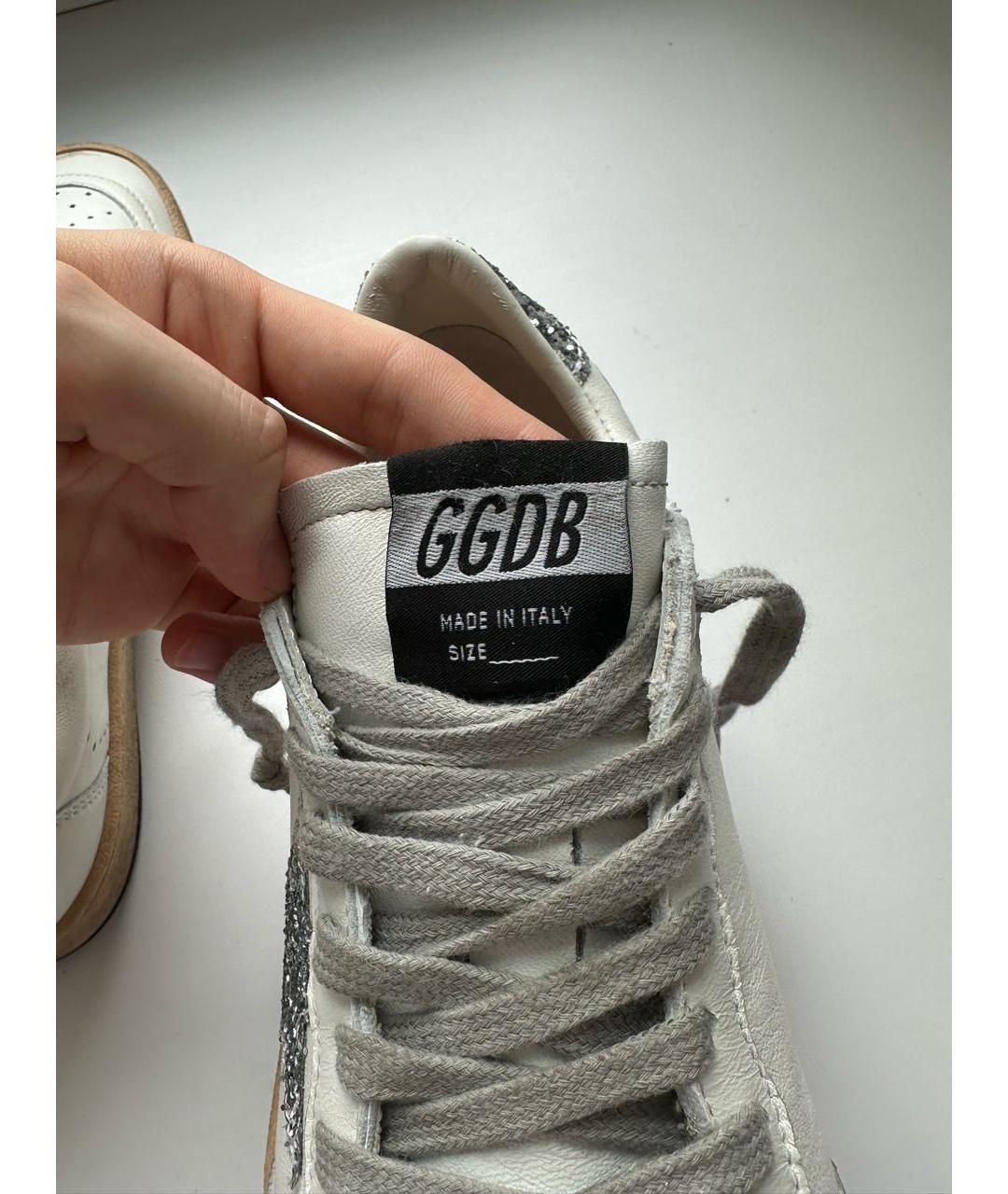 GOLDEN GOOSE Белые кожаные кроссовки, фото 8