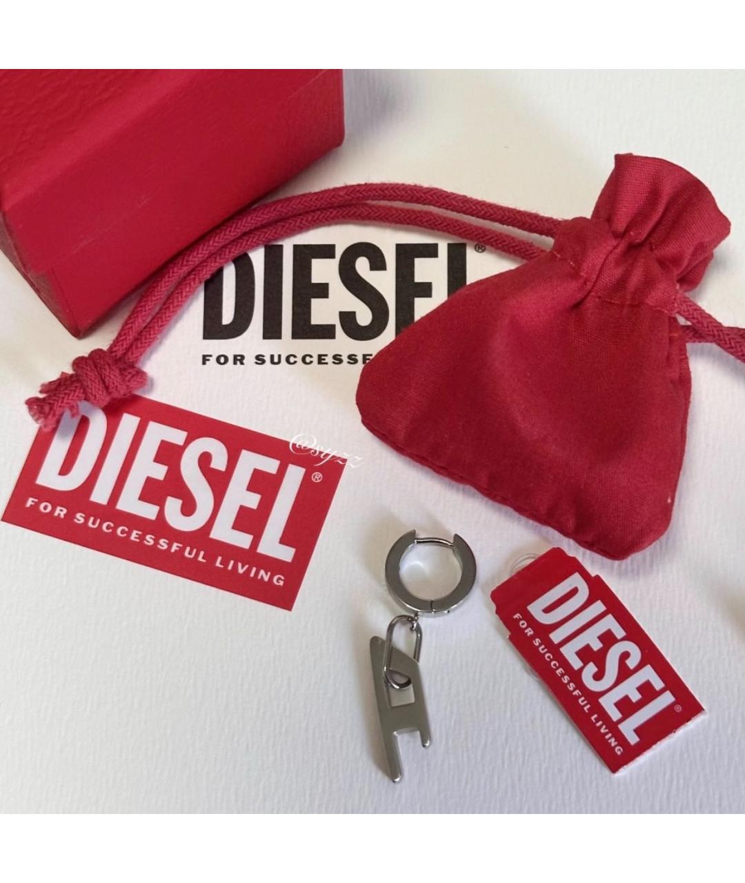 DIESEL Серебряные серьги, фото 4