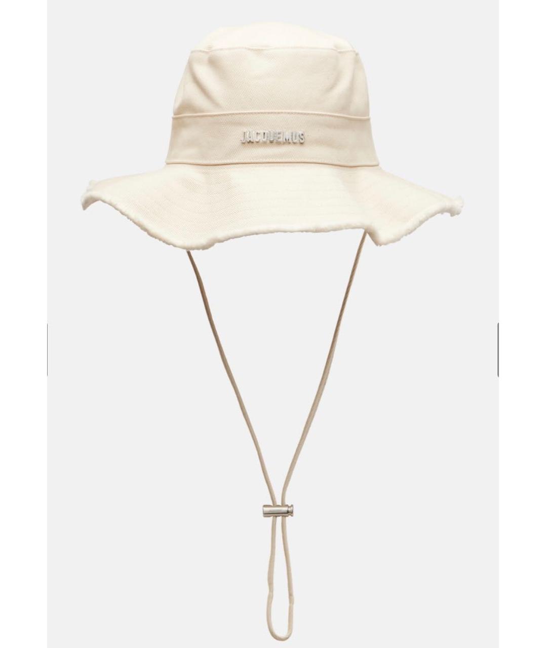 JACQUEMUS Бежевая хлопковая шляпа, фото 2