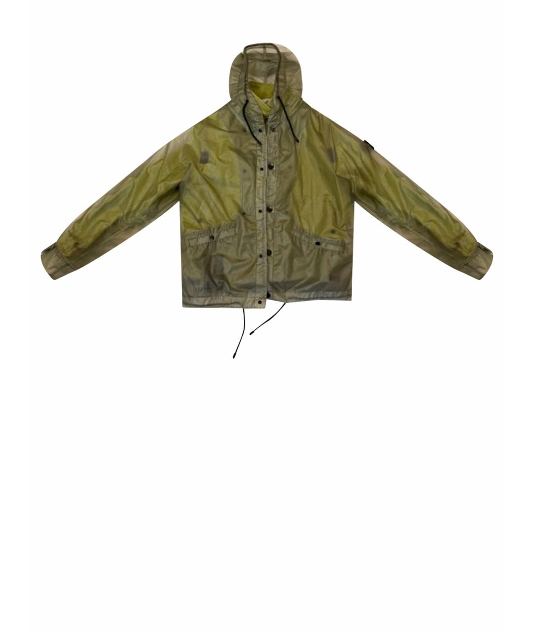 STONE ISLAND Салатовая полиамидовая куртка, фото 1