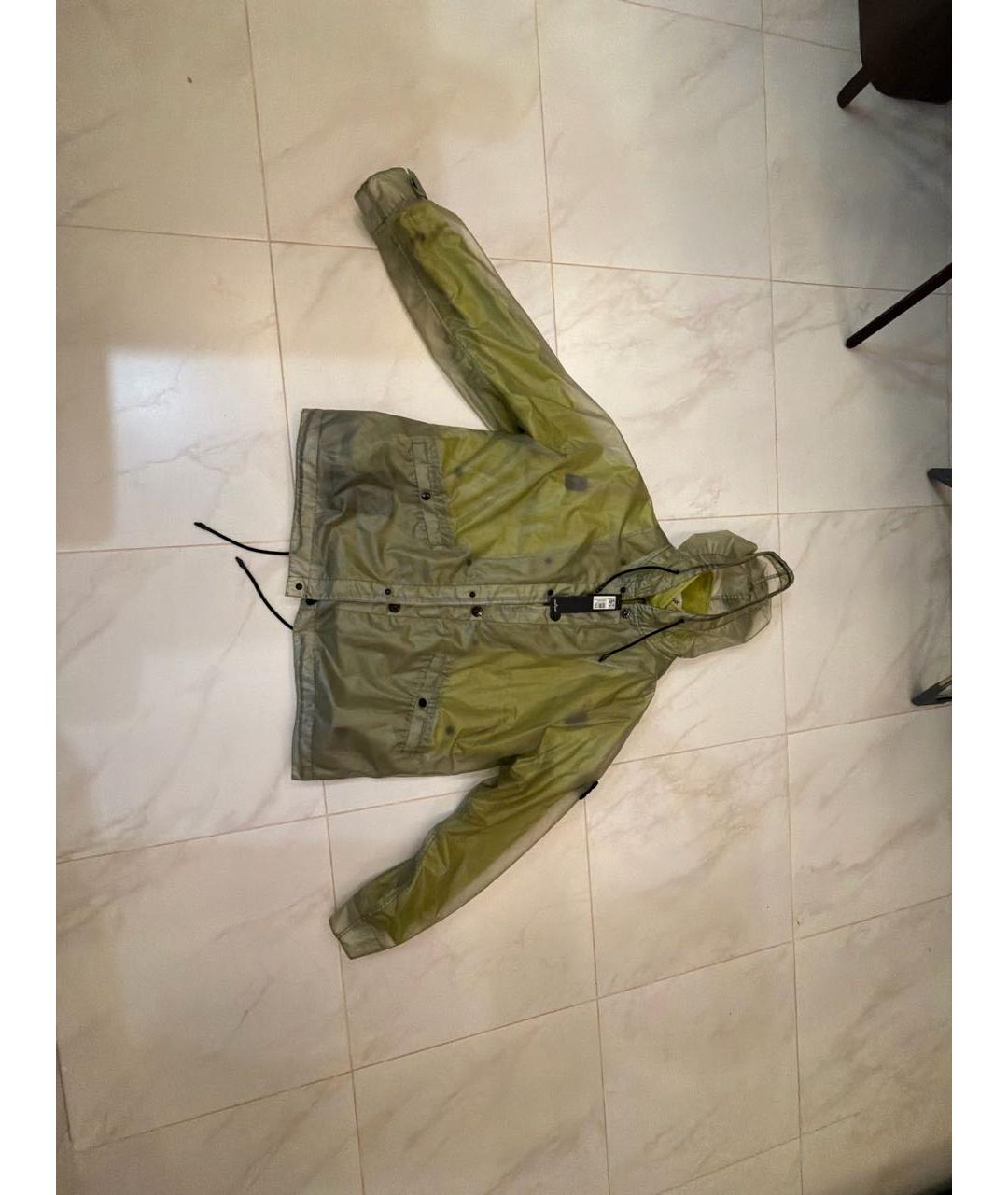 STONE ISLAND Салатовая полиамидовая куртка, фото 5