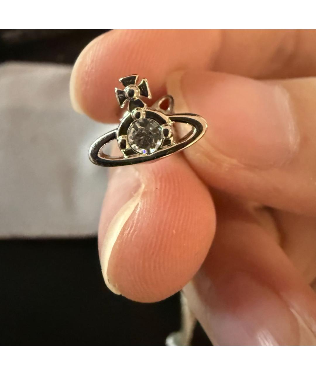 VIVIENNE WESTWOOD Серебряные латунные серьги, фото 5