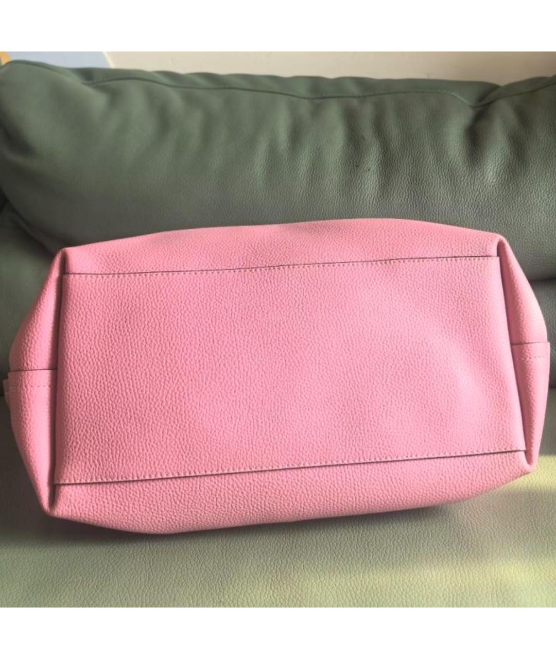 COACH Розовая сумка тоут из искусственной кожи, фото 4