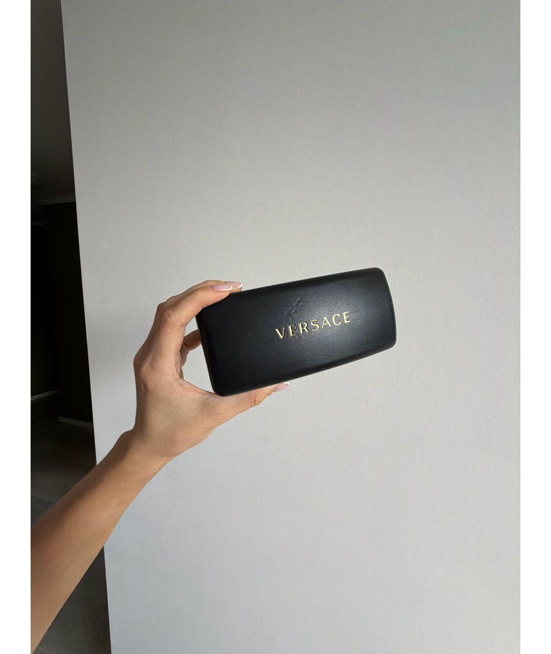 VERSACE Белые пластиковые солнцезащитные очки, фото 4