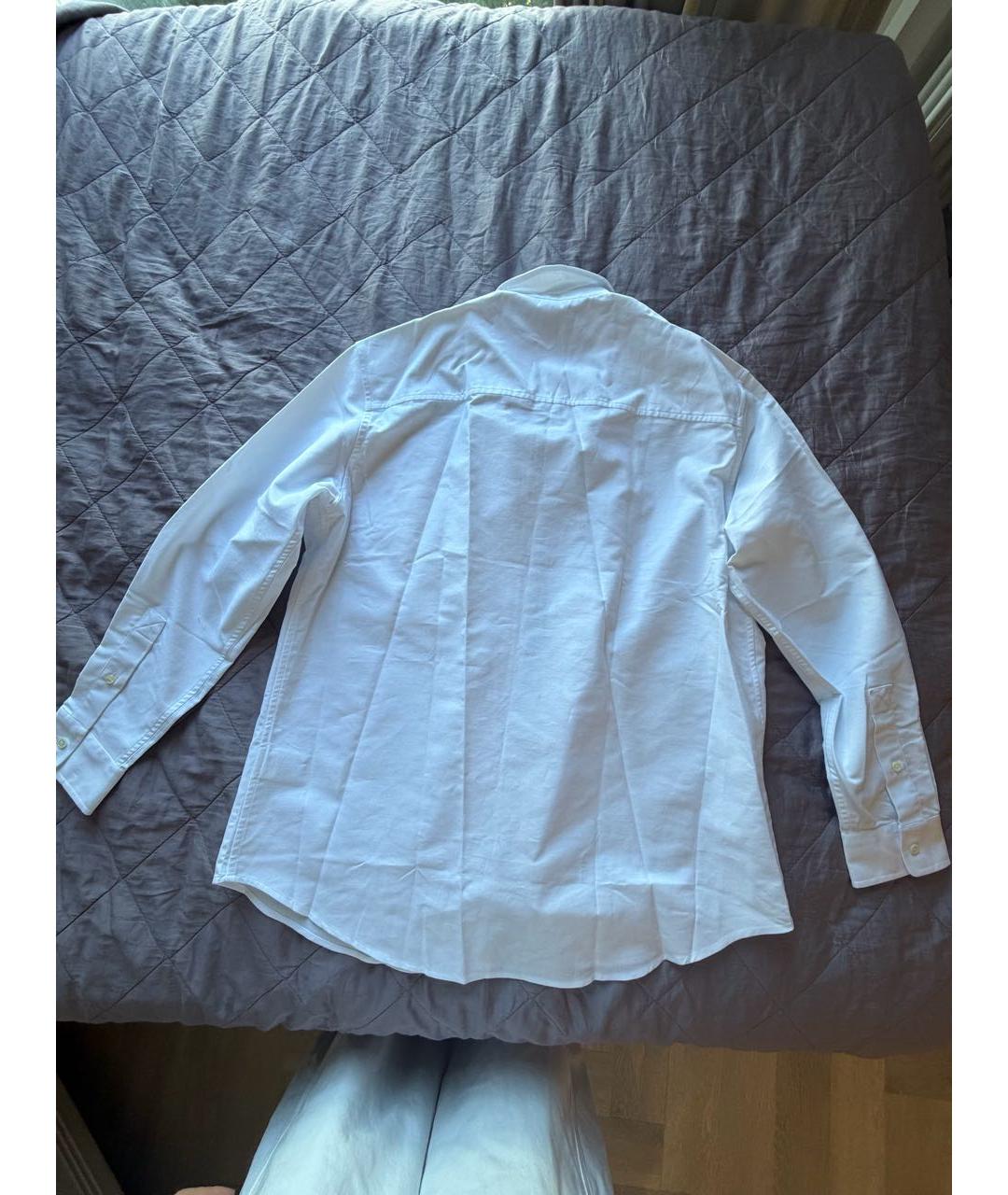 BURBERRY Белая хлопковая классическая рубашка, фото 2