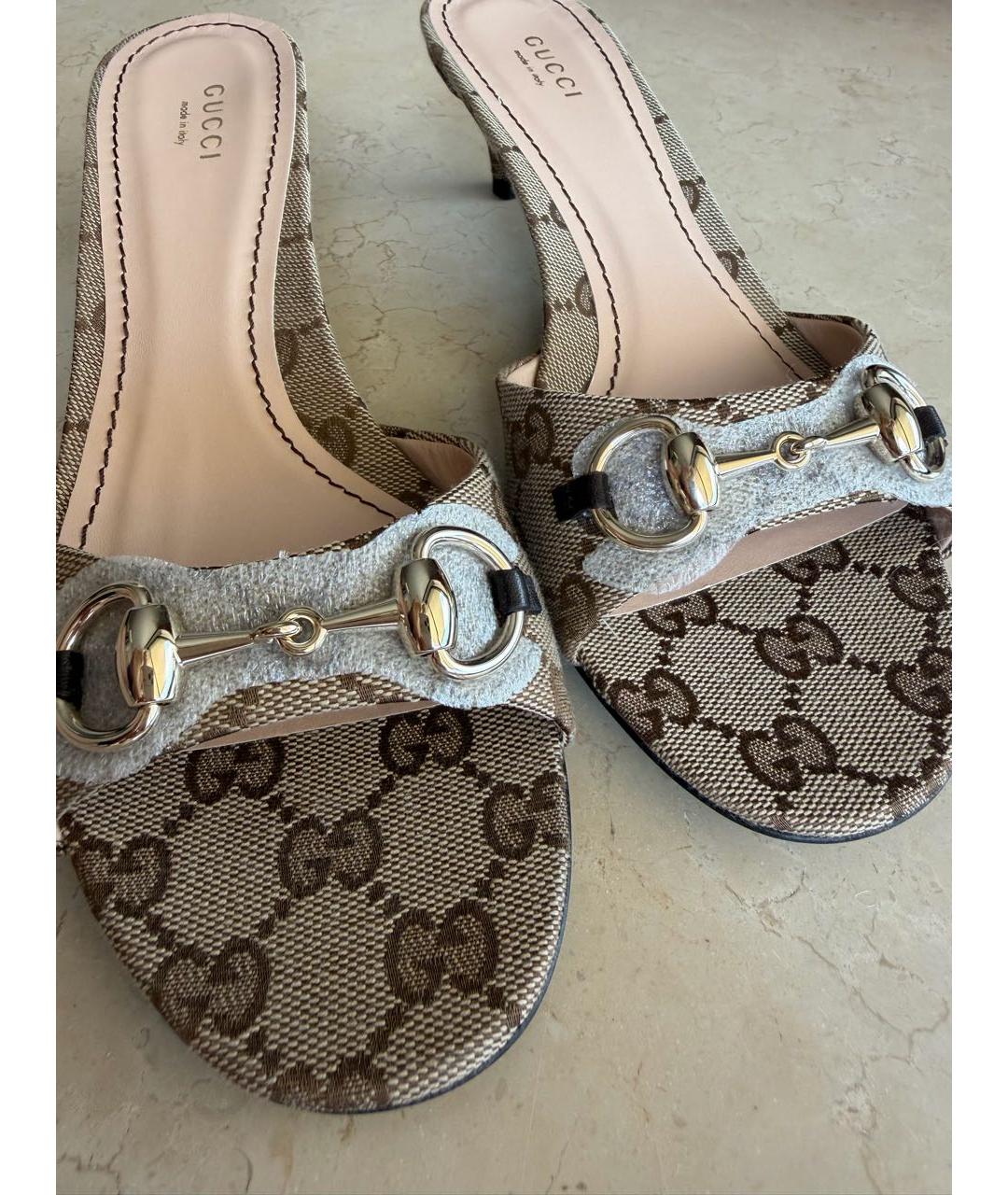 GUCCI Бежевые туфли, фото 3