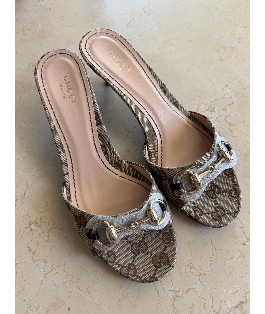 GUCCI Бежевые туфли, фото 2