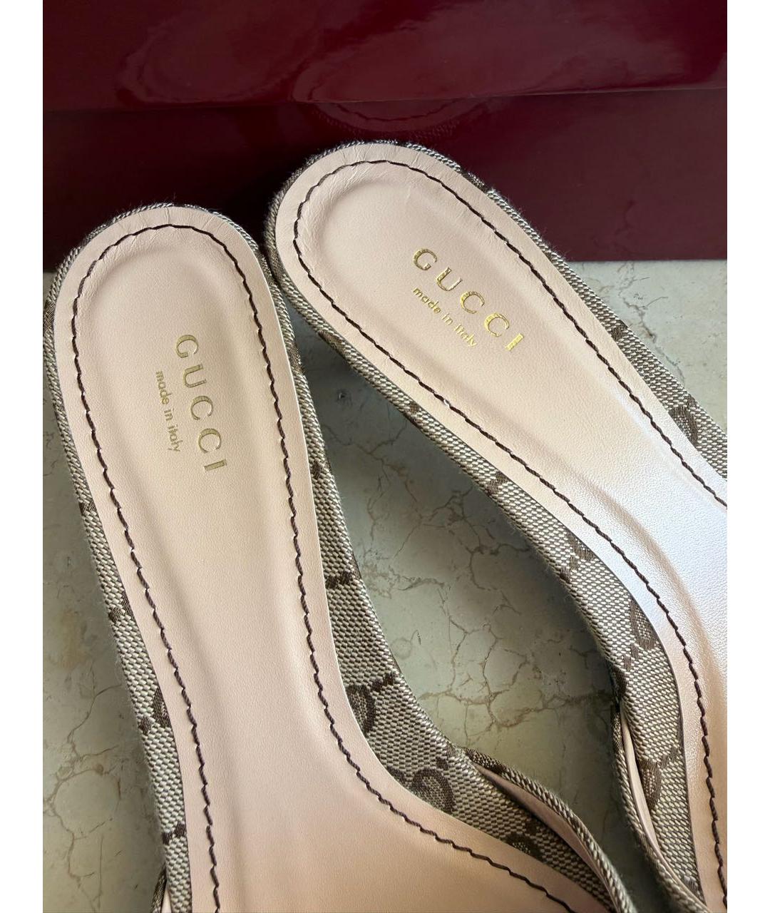 GUCCI Бежевые туфли, фото 7