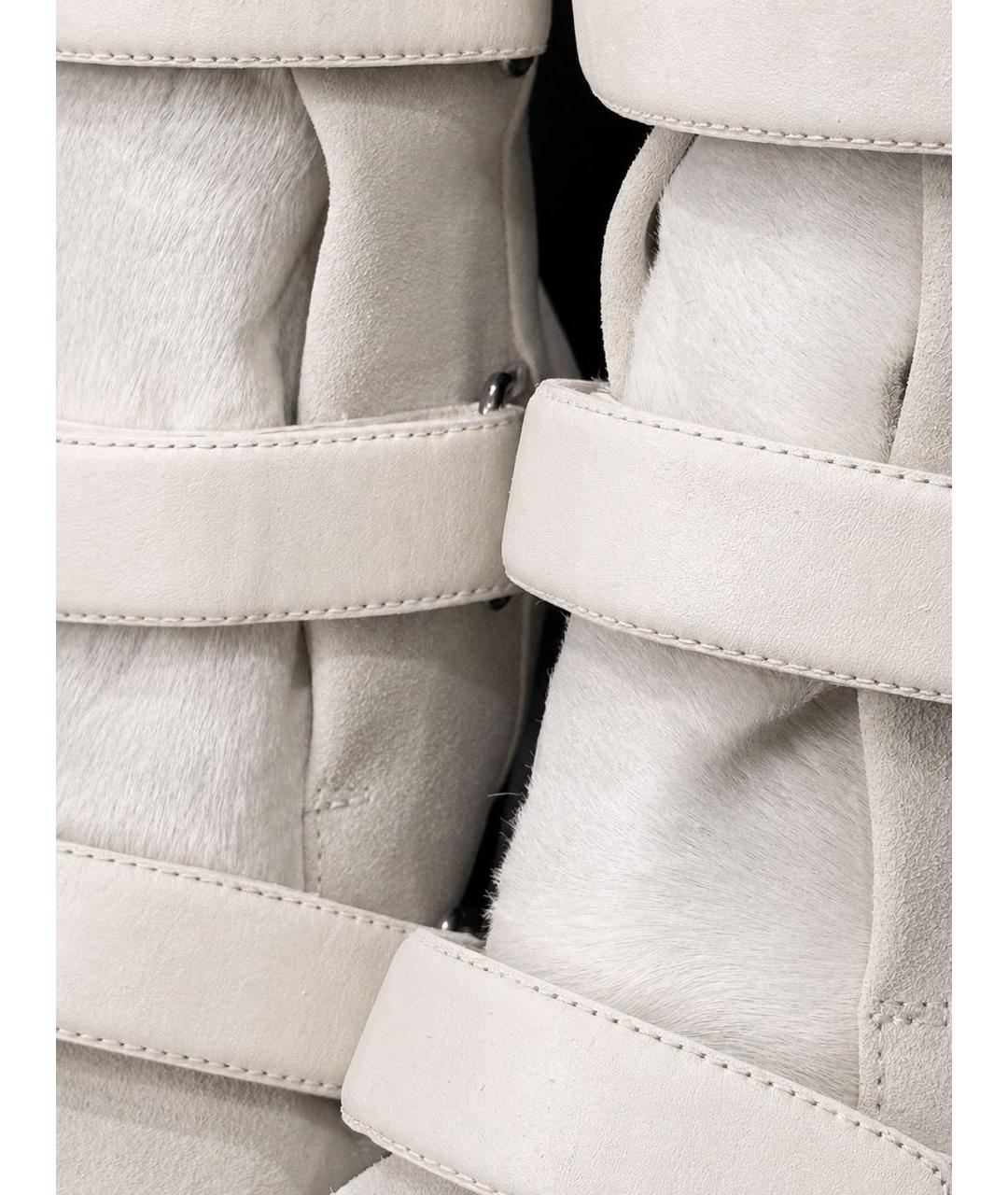 ISABEL MARANT Белые кожаные ботинки, фото 5