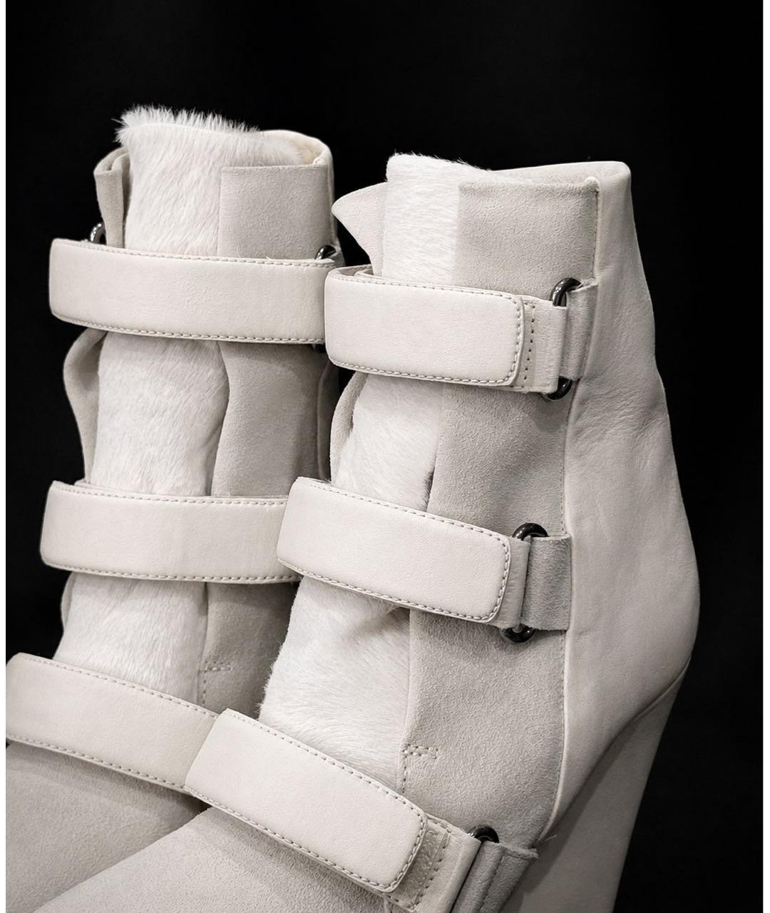 ISABEL MARANT Белые кожаные ботинки, фото 3
