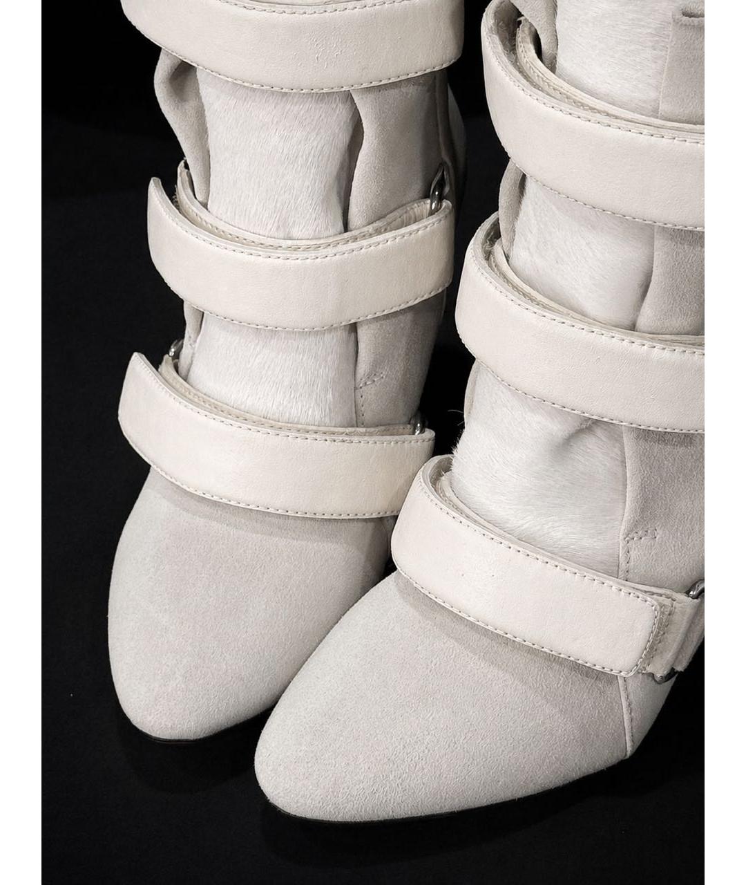ISABEL MARANT Белые кожаные ботинки, фото 4