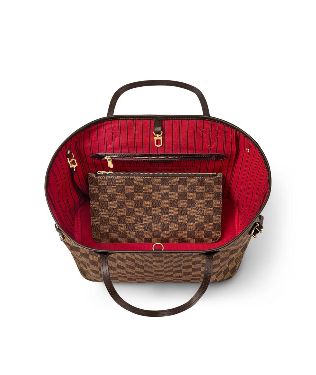 LOUIS VUITTON Коричневая сумка тоут, фото 3