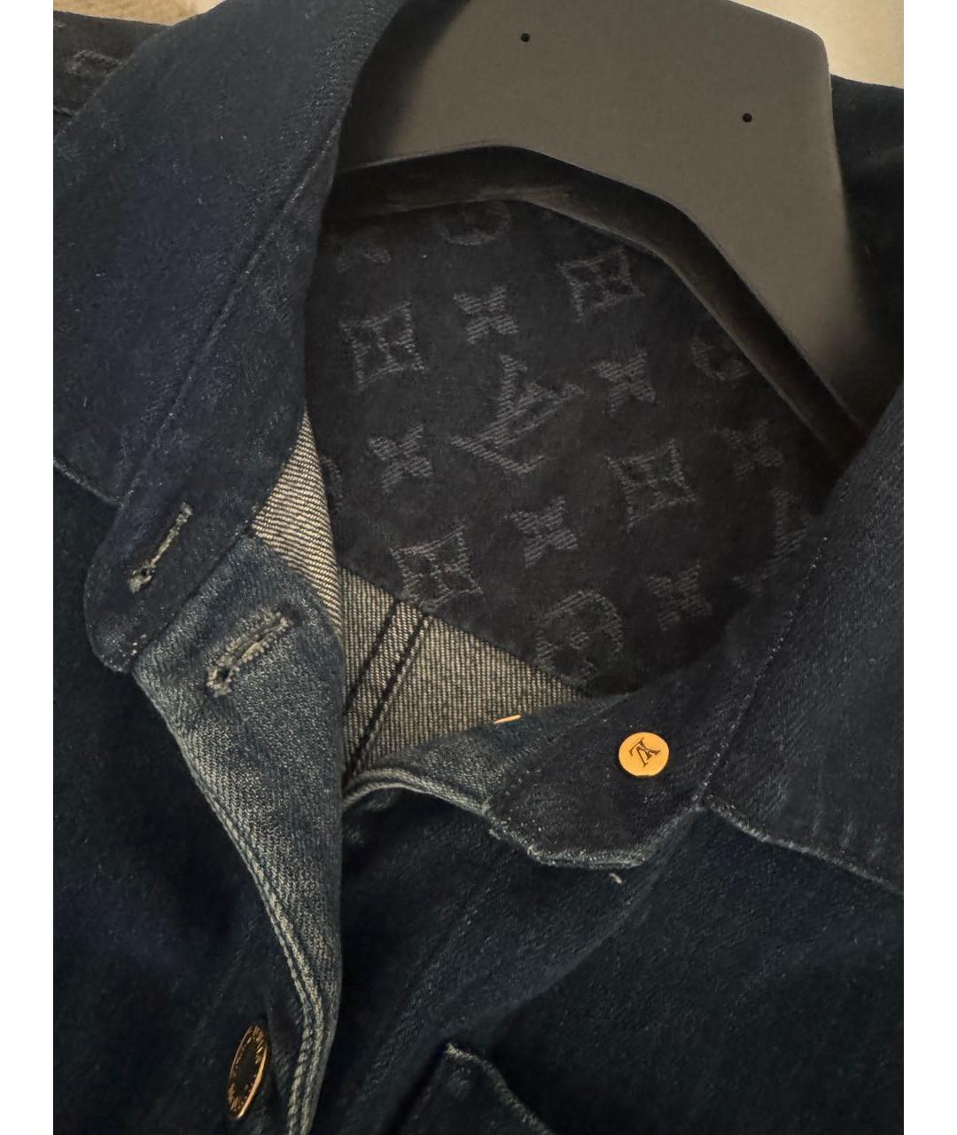 LOUIS VUITTON Синее деним повседневное платье, фото 3