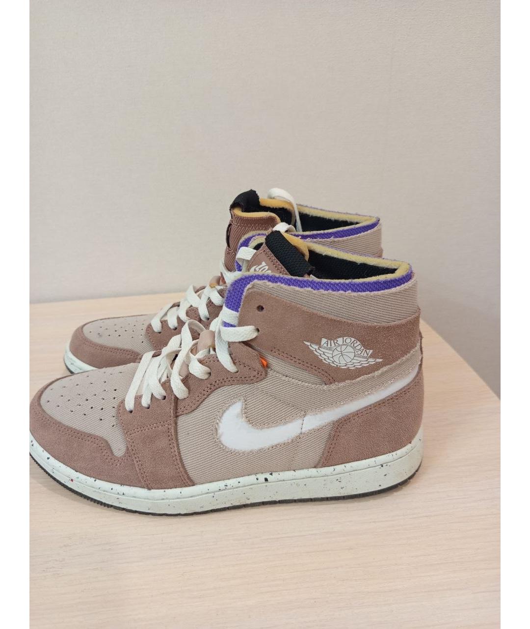NIKE Розовые высокие кроссовки / кеды, фото 4
