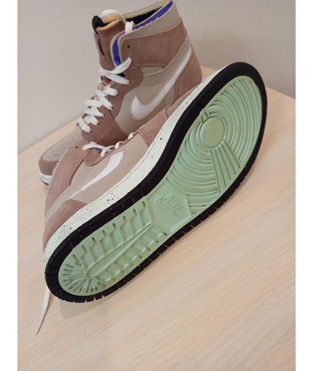 NIKE Розовые высокие кроссовки / кеды, фото 3