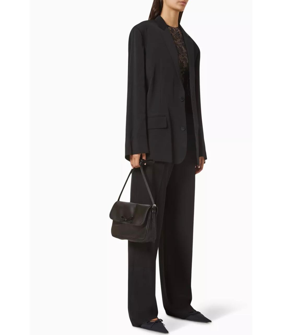 BALENCIAGA Черная тканевая сумка через плечо, фото 3