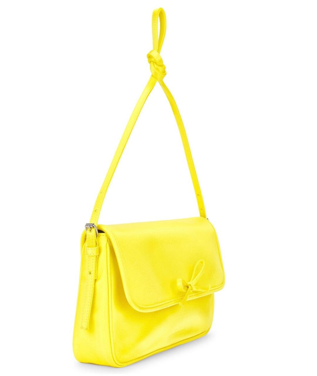 BALENCIAGA Желтая тканевая сумка через плечо, фото 3