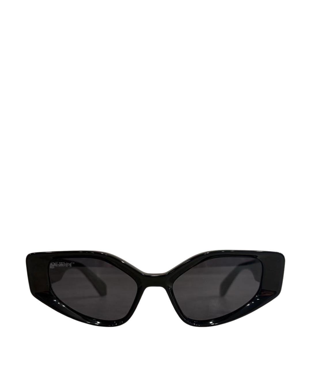 OFF-WHITE Черные пластиковые солнцезащитные очки, фото 1