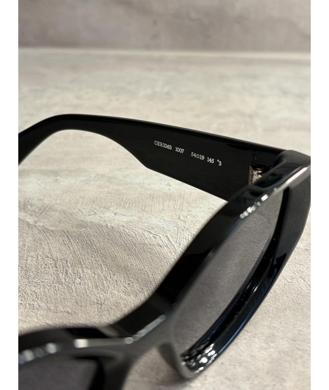 OFF-WHITE Черные пластиковые солнцезащитные очки, фото 5