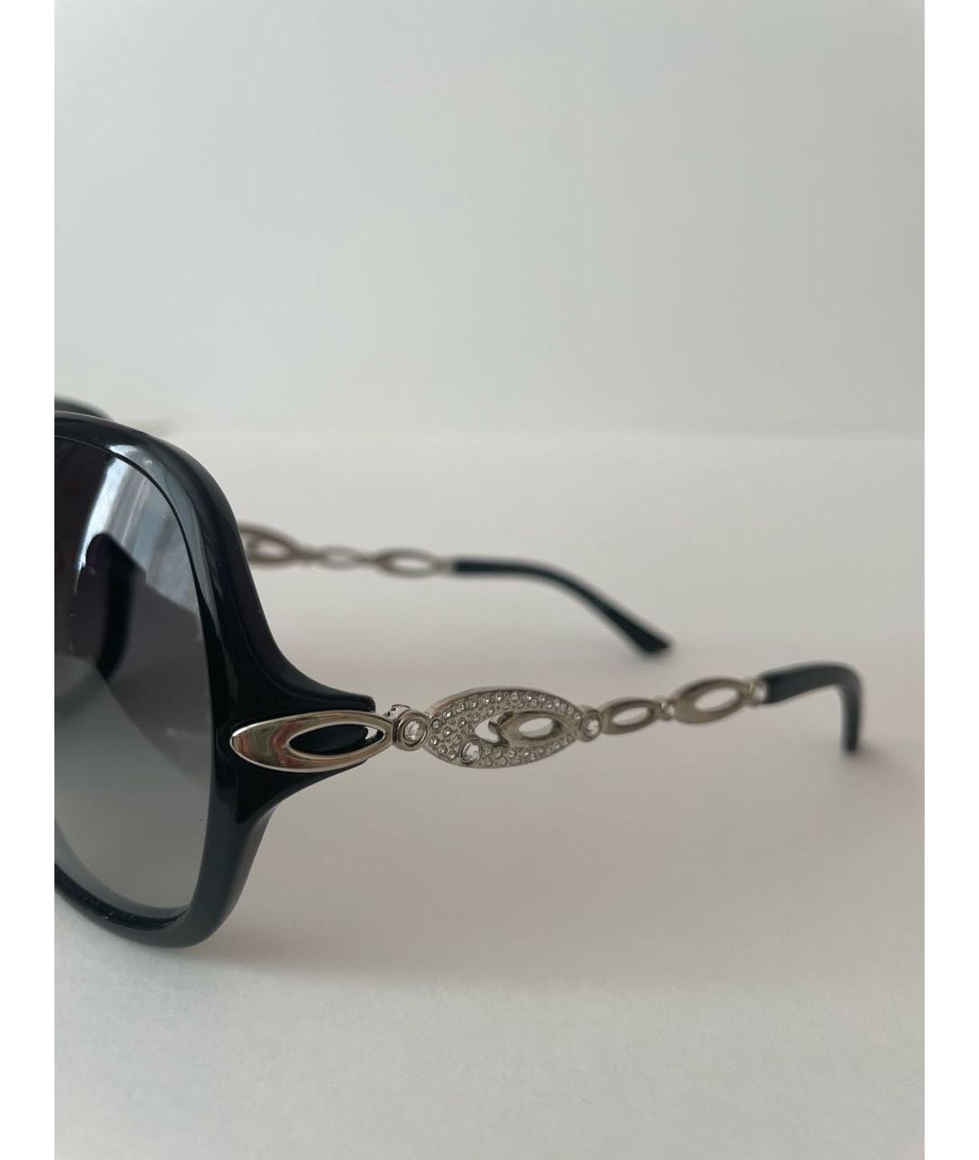 BVLGARI Черные пластиковые солнцезащитные очки, фото 3
