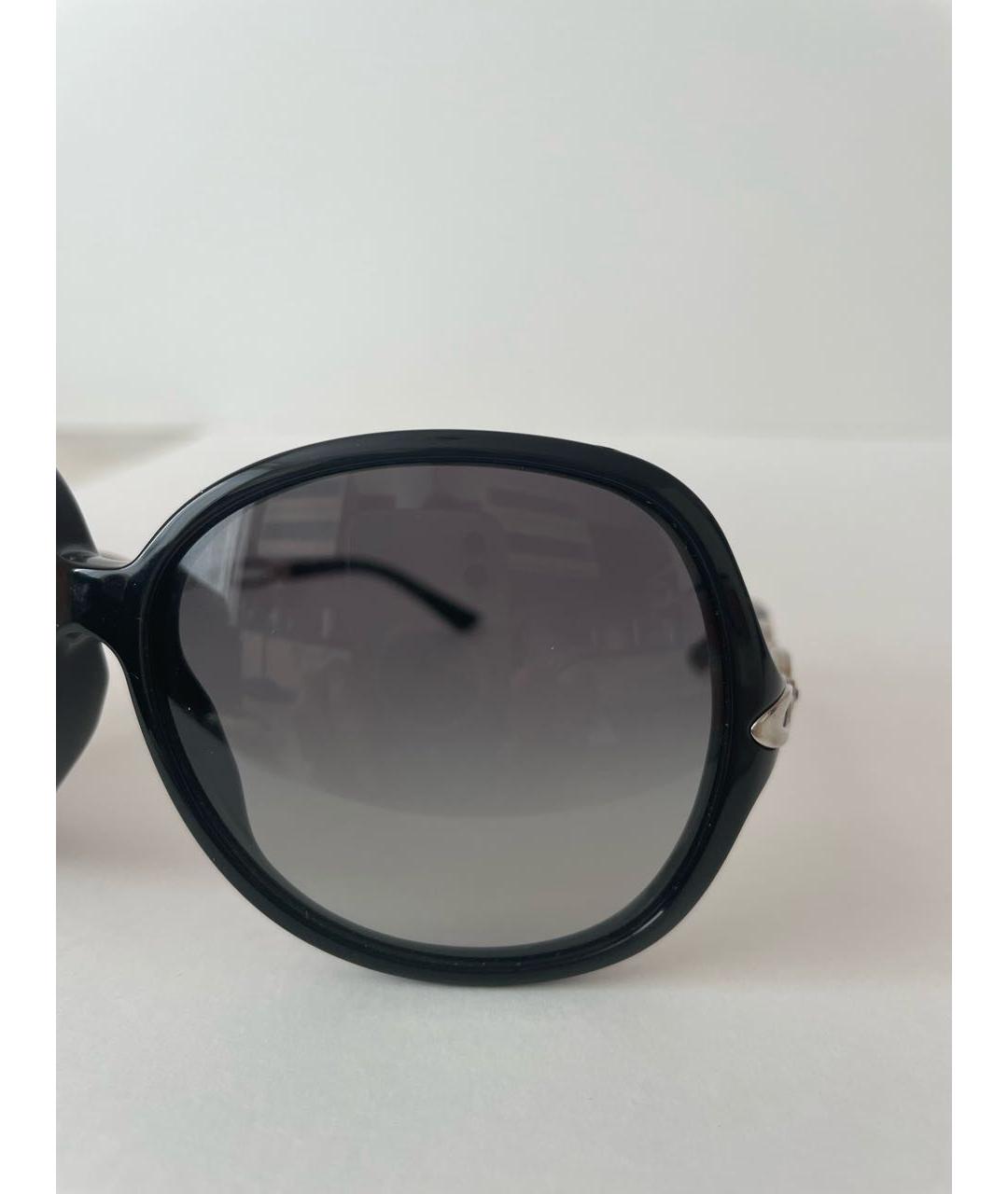 BVLGARI Черные пластиковые солнцезащитные очки, фото 2