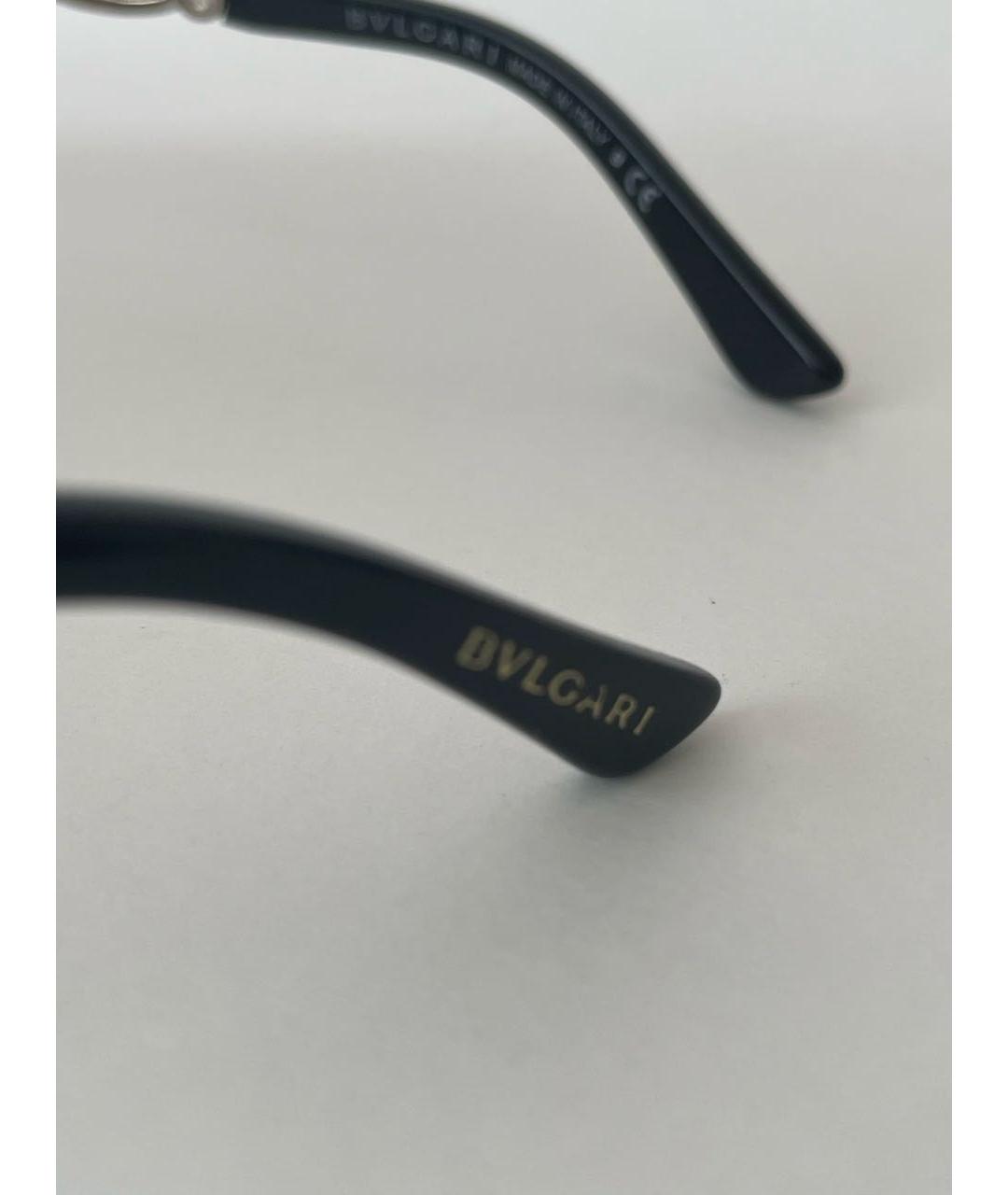 BVLGARI Черные пластиковые солнцезащитные очки, фото 6