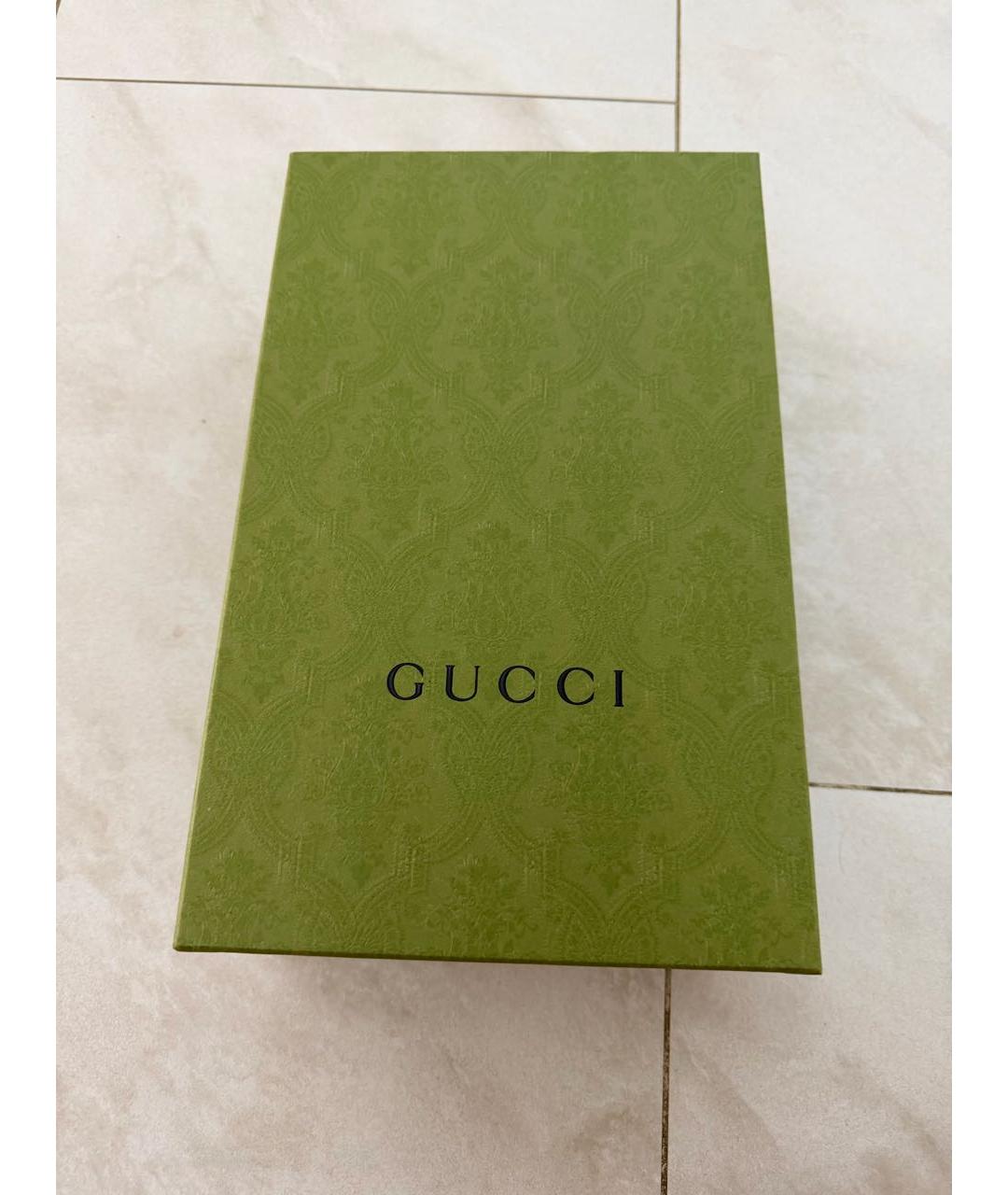 GUCCI Белые кожаные кеды, фото 6