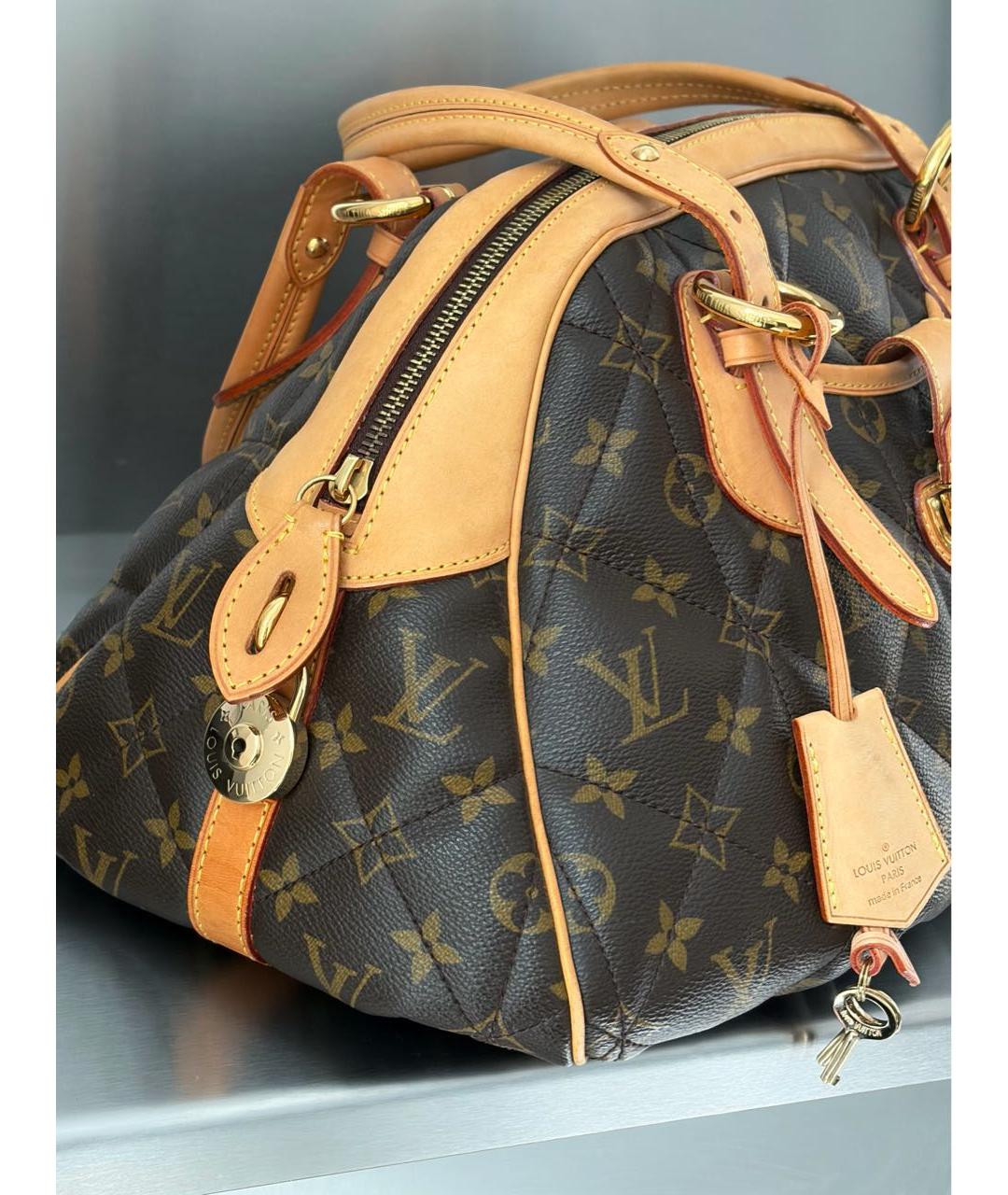 LOUIS VUITTON Коричневая сумка с короткими ручками, фото 8