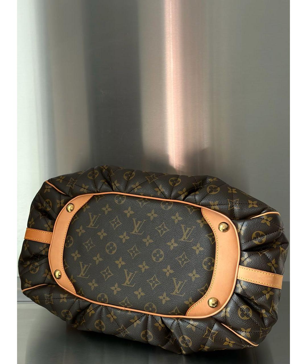 LOUIS VUITTON Коричневая сумка с короткими ручками, фото 5
