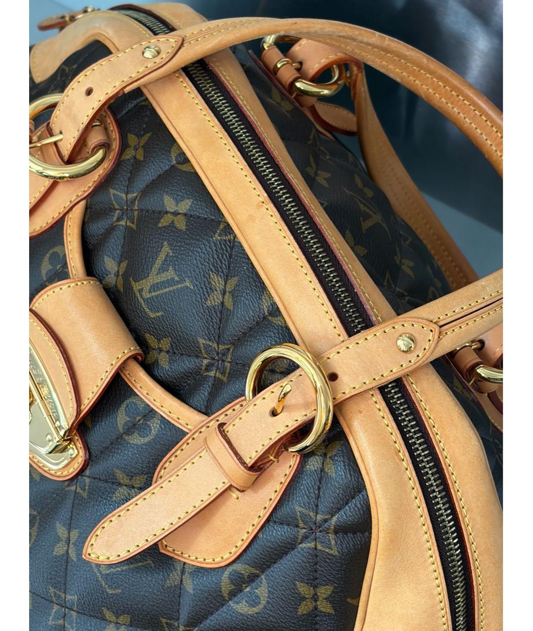LOUIS VUITTON Коричневая сумка с короткими ручками, фото 7