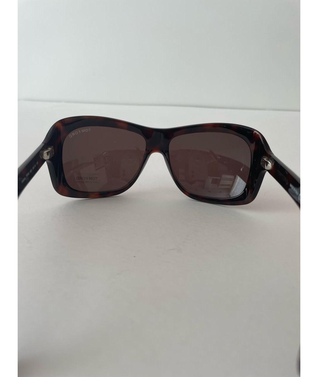 TOM FORD Черные пластиковые солнцезащитные очки, фото 7