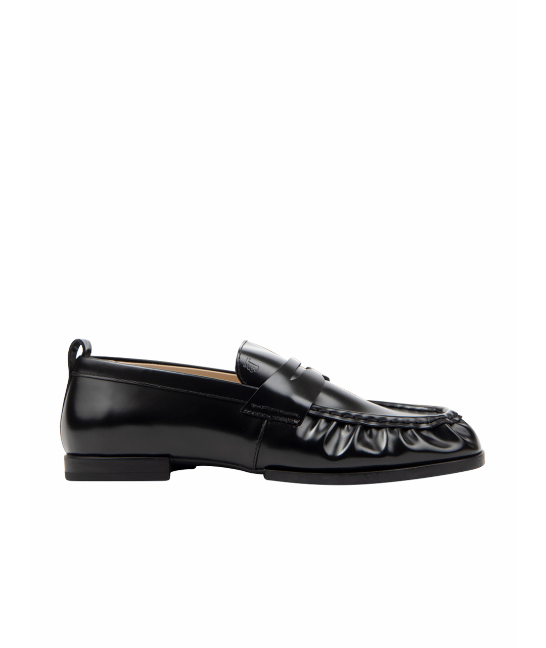 TOD'S Черные кожаные лоферы, фото 1