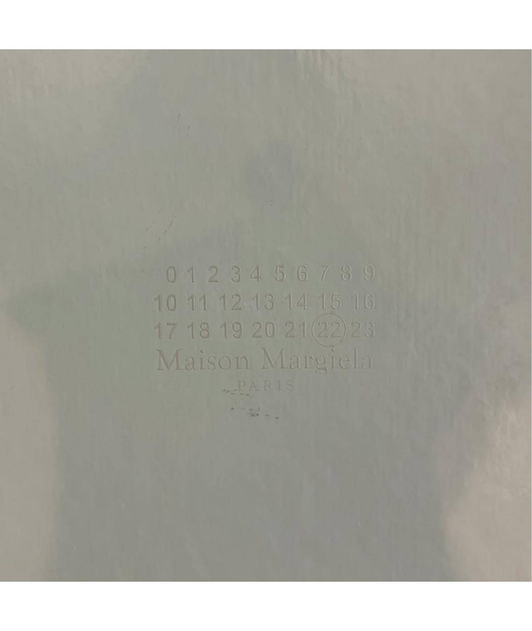 MAISON MARGIELA Черные кожаные туфли, фото 5