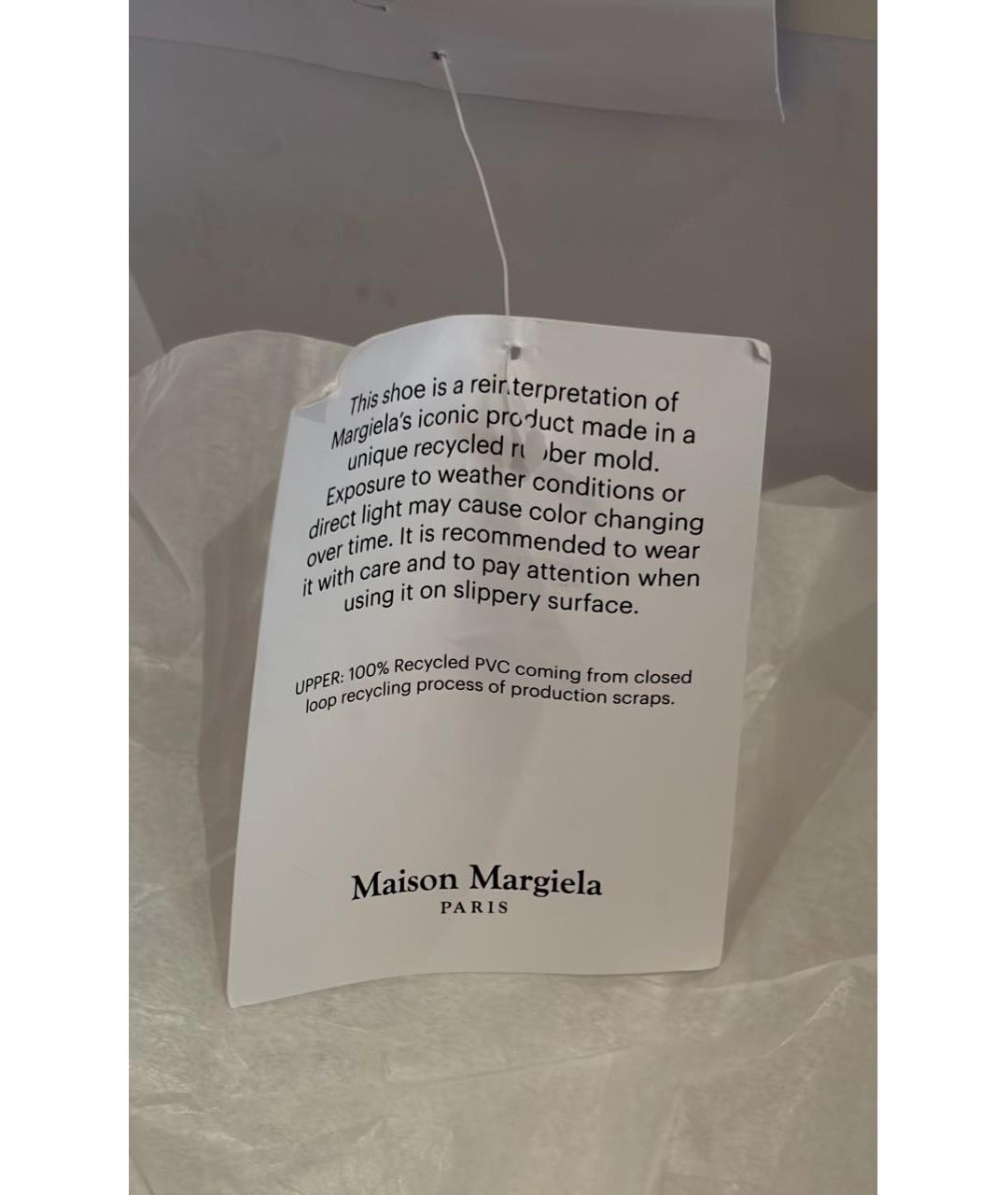 MAISON MARGIELA Черные кожаные туфли, фото 7