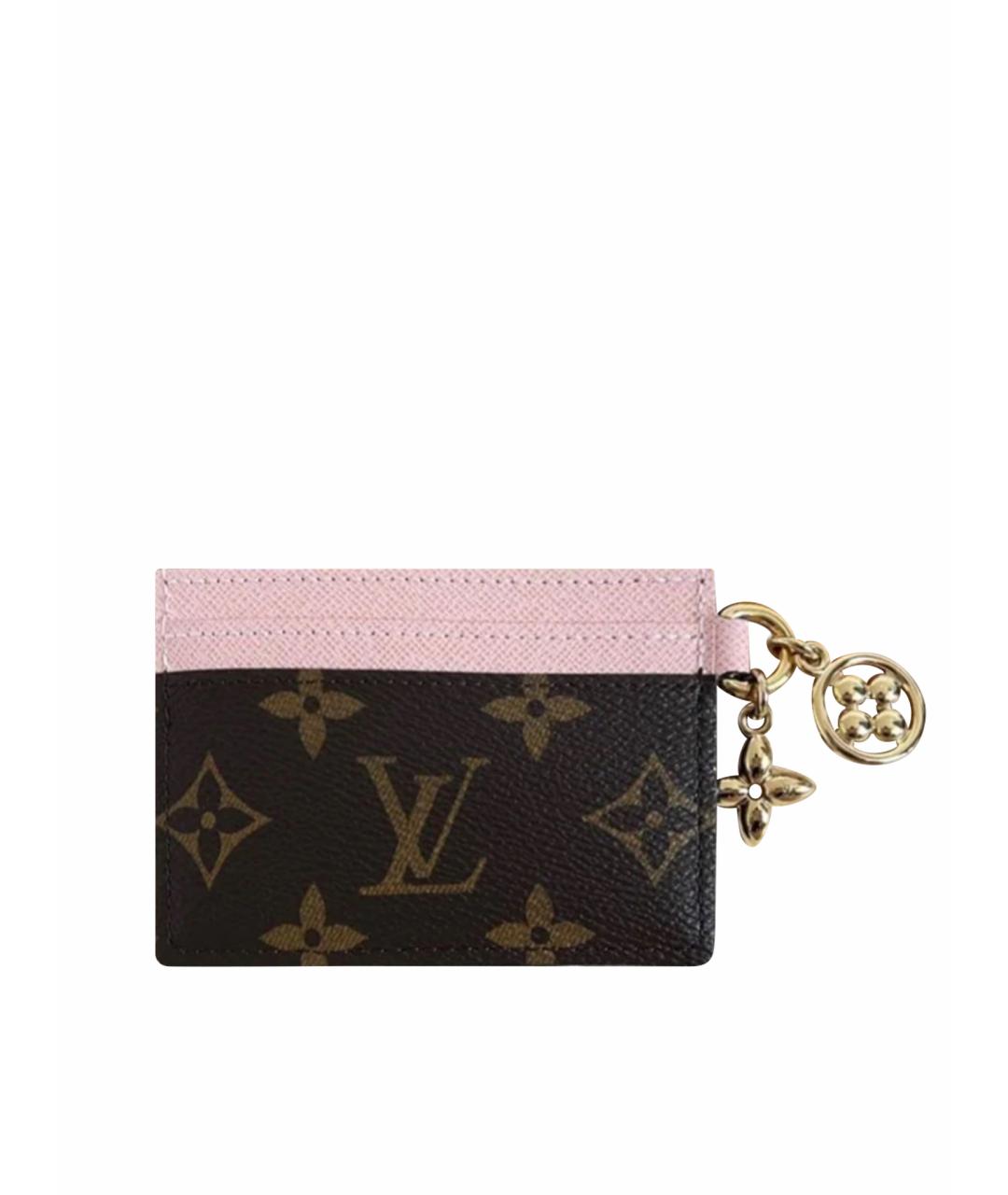 LOUIS VUITTON Коричневый кардхолдер, фото 1