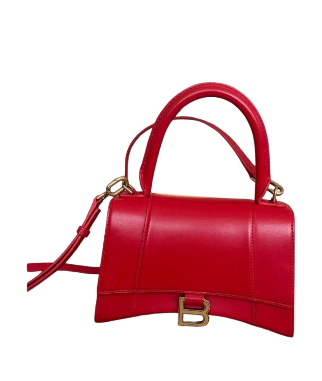 BALENCIAGA Красная кожаная сумка через плечо, фото 1
