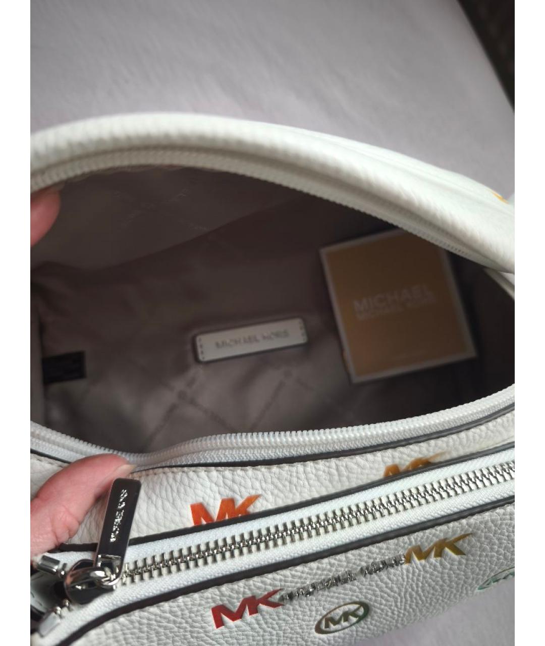 MICHAEL KORS Белая сумка через плечо, фото 7