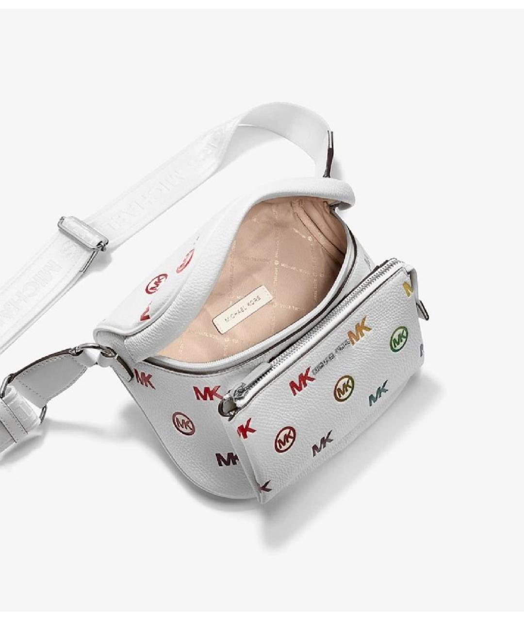 MICHAEL KORS Белая сумка через плечо, фото 4