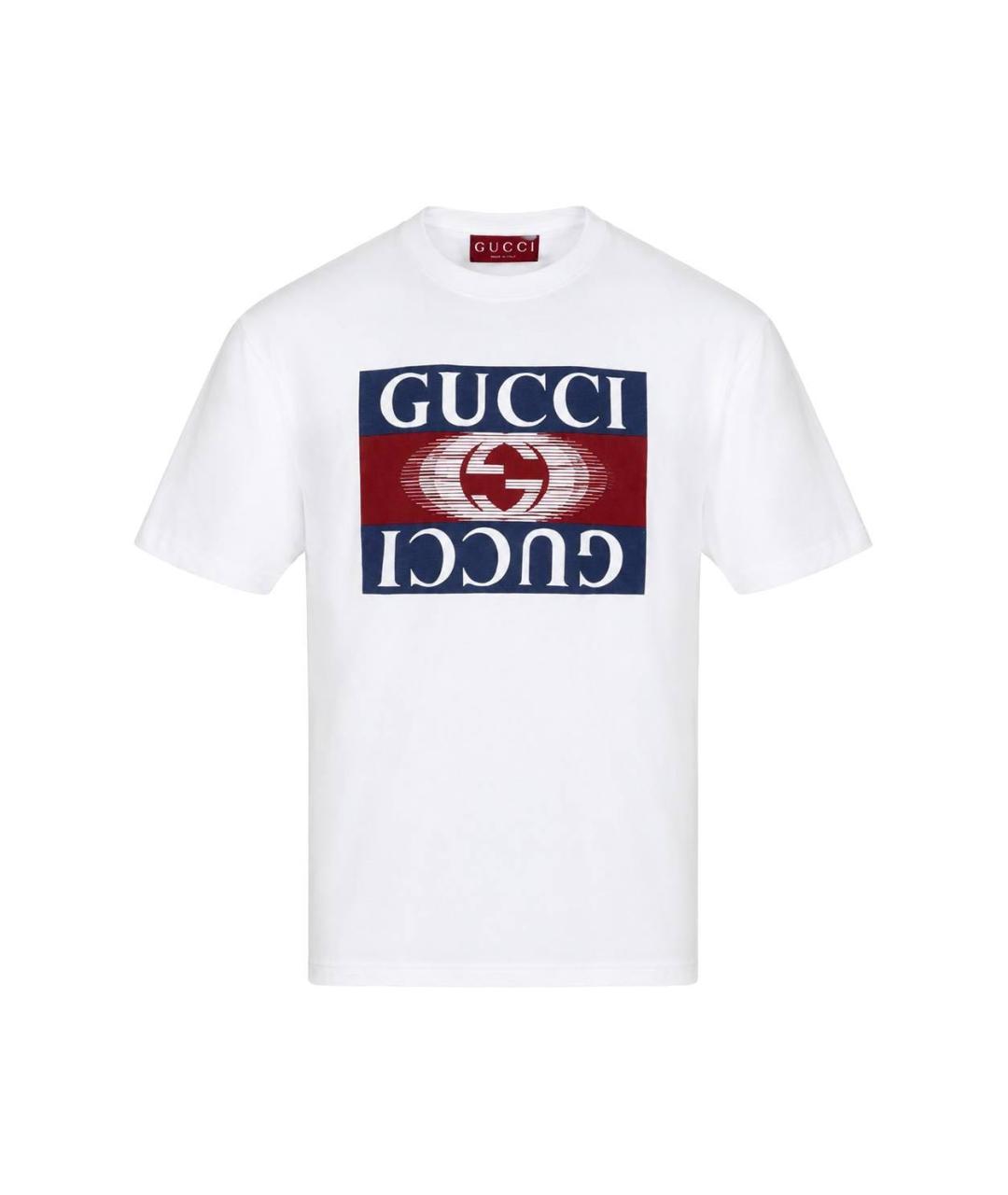 GUCCI Белая футболка, фото 4