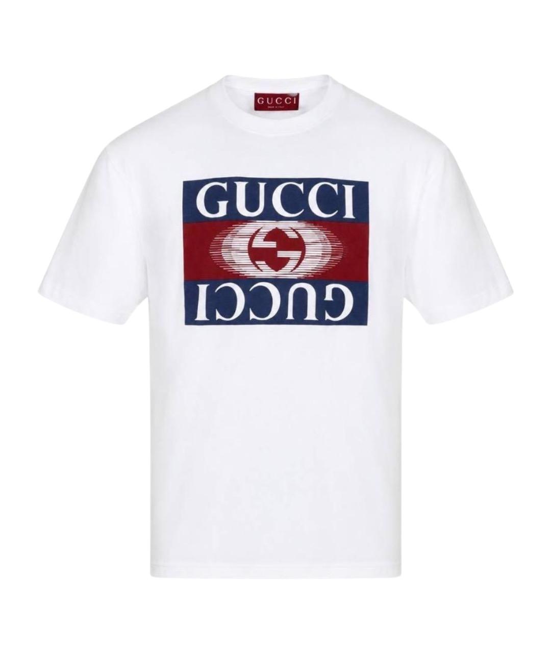 GUCCI Белая футболка, фото 1