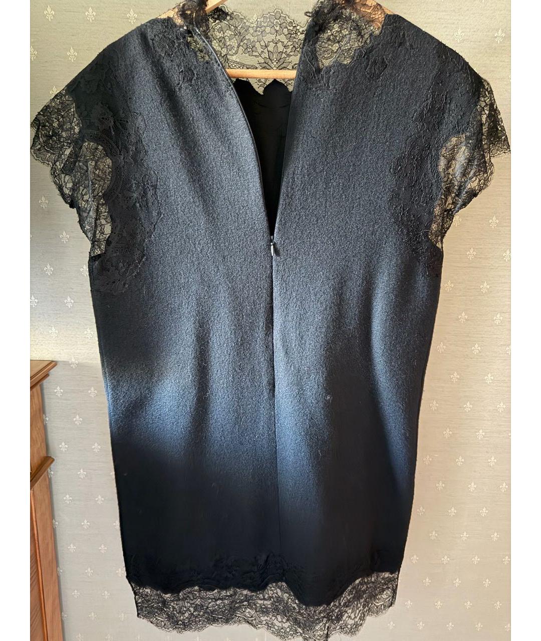 ERMANNO SCERVINO Черное шерстяное коктейльное платье, фото 2
