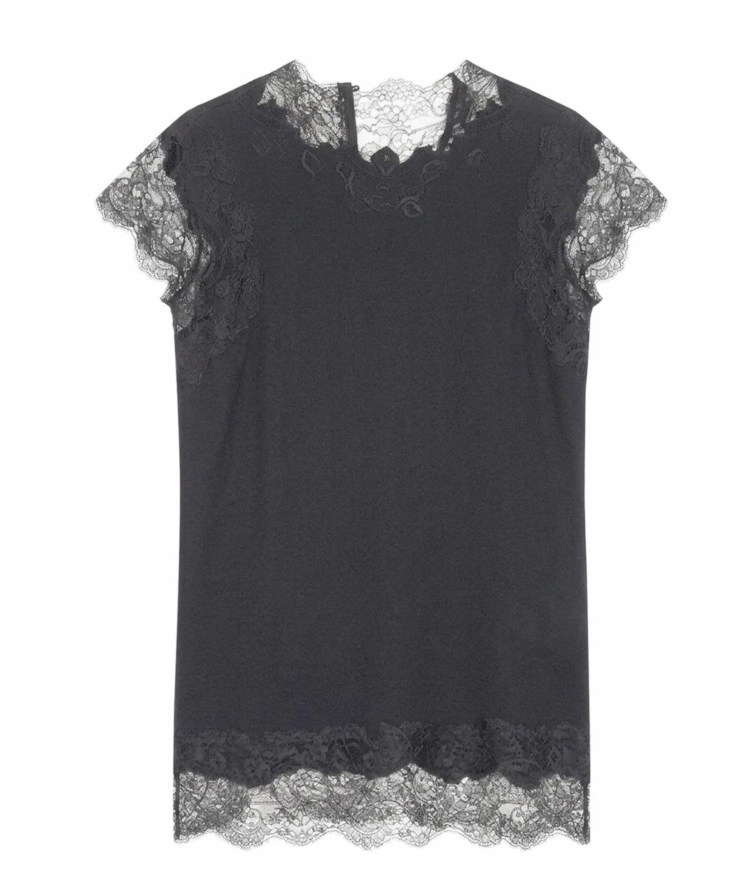 ERMANNO SCERVINO Черное шерстяное коктейльное платье, фото 1