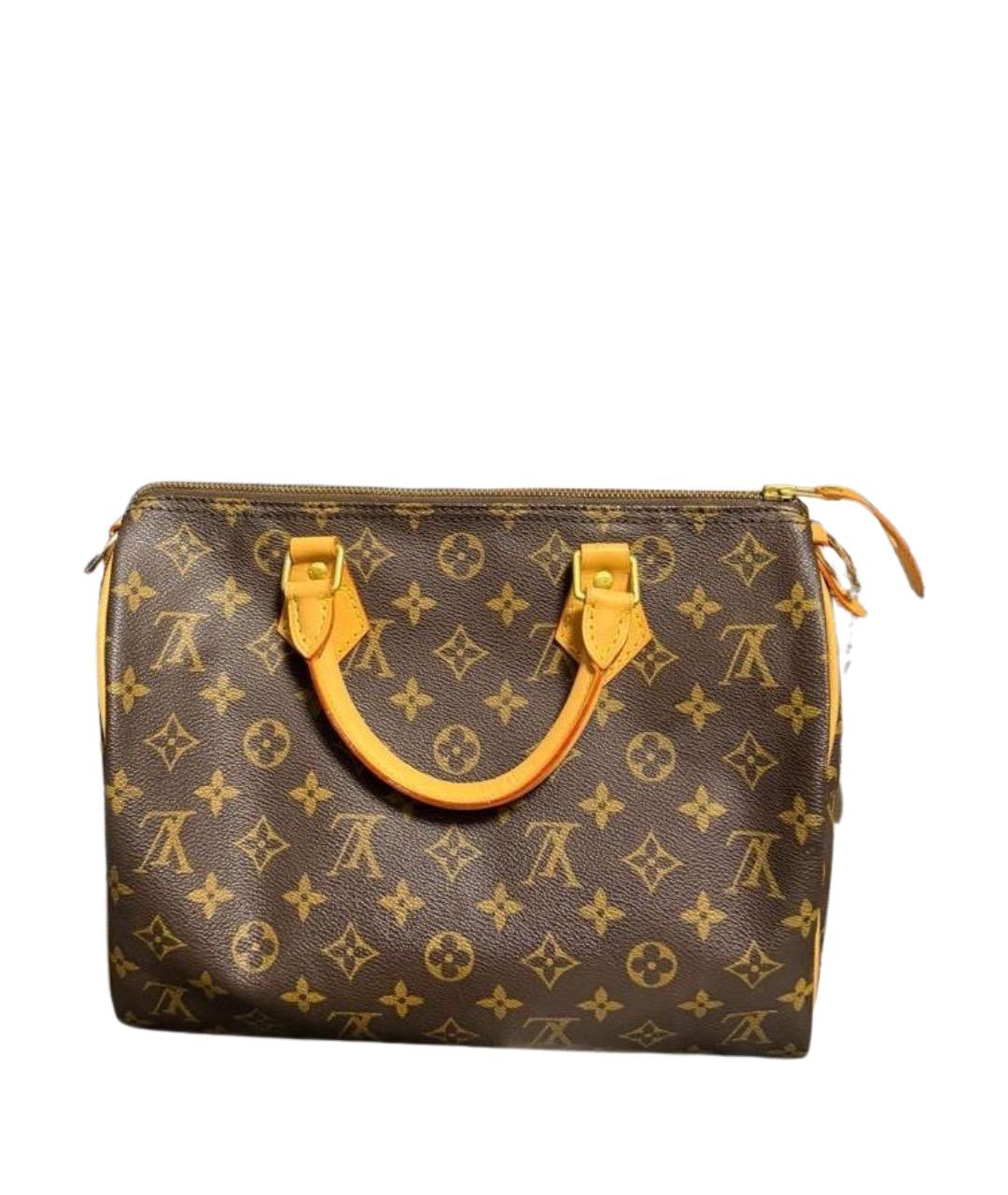 LOUIS VUITTON Коричневая сумка с короткими ручками, фото 1