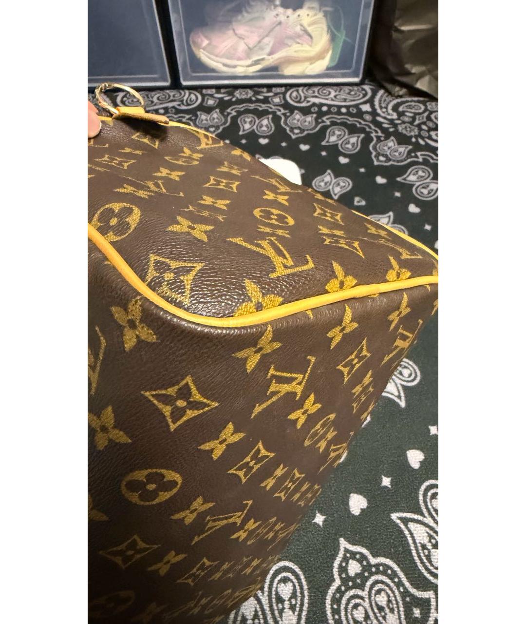 LOUIS VUITTON Коричневая сумка с короткими ручками, фото 2