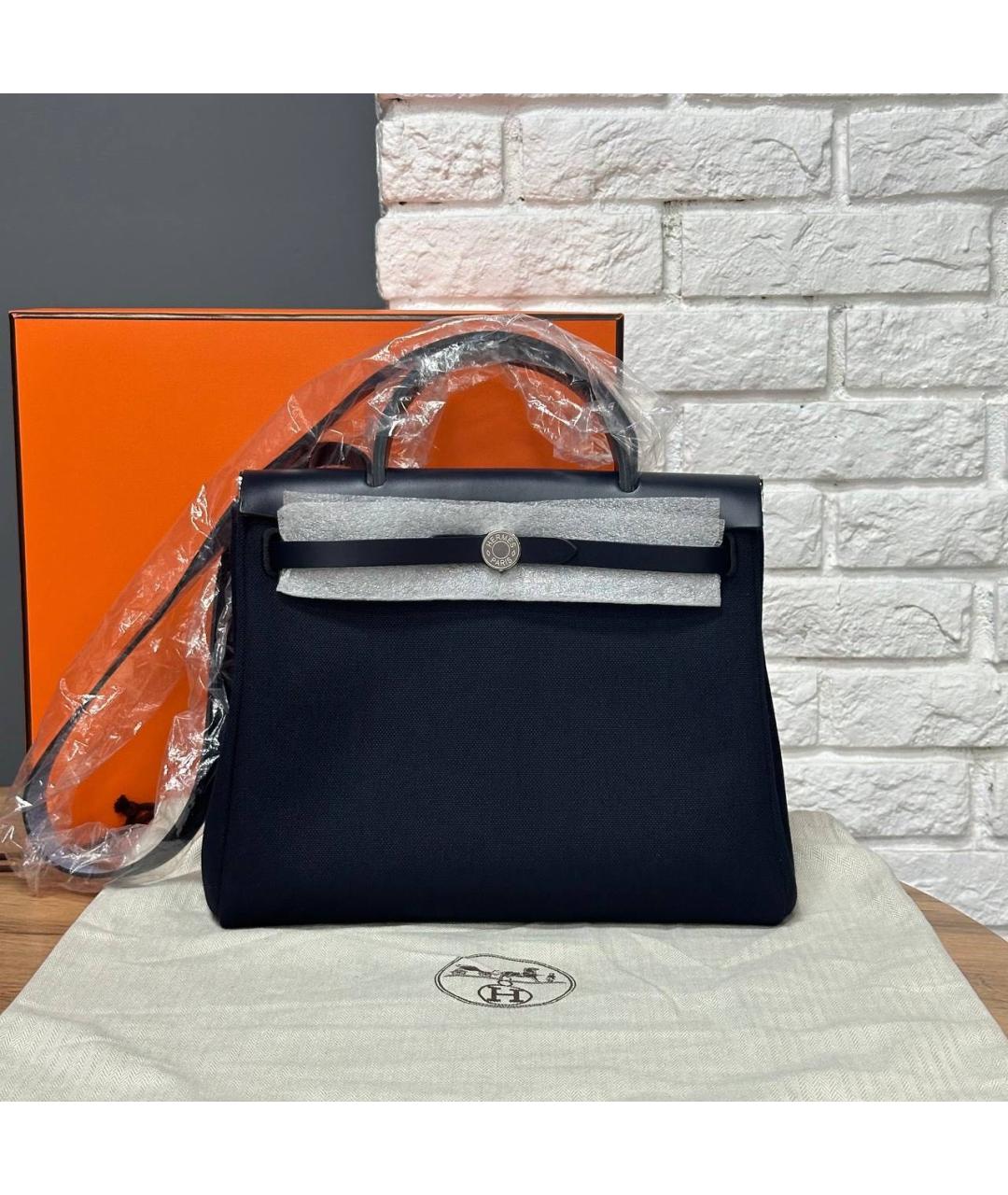HERMES Черная тканевая сумка через плечо, фото 6