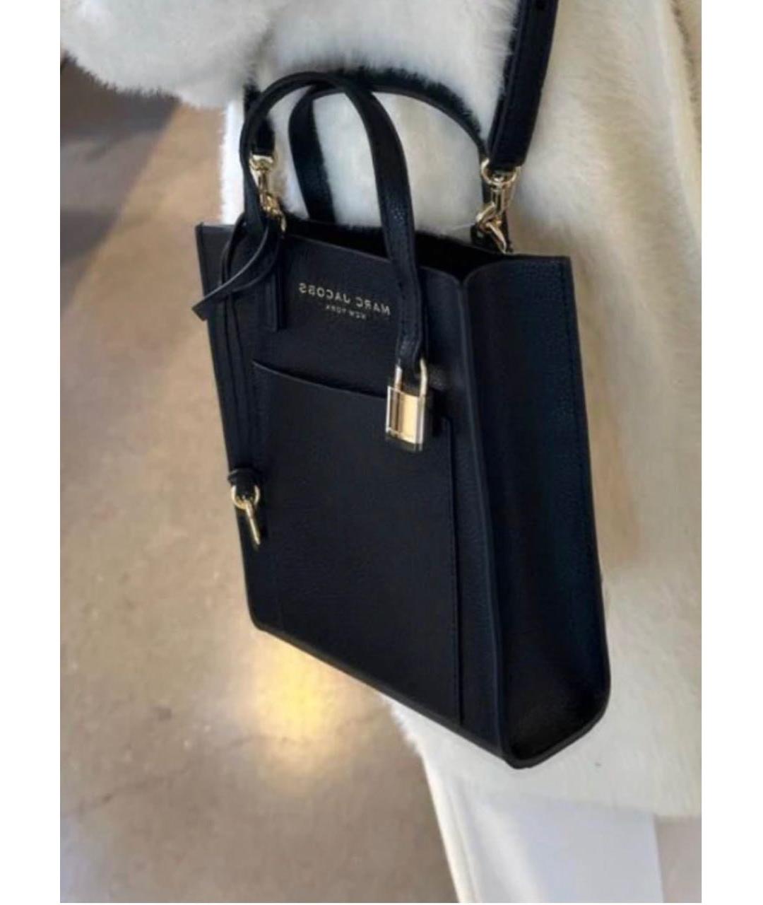 MARC BY MARC JACOBS Черная кожаная сумка через плечо, фото 2